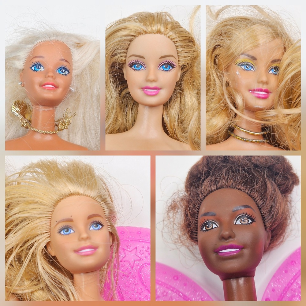 Mattel Barbie Doll Lot Kids OS Multi Fairy Articulated Fashion Dolls 5pc